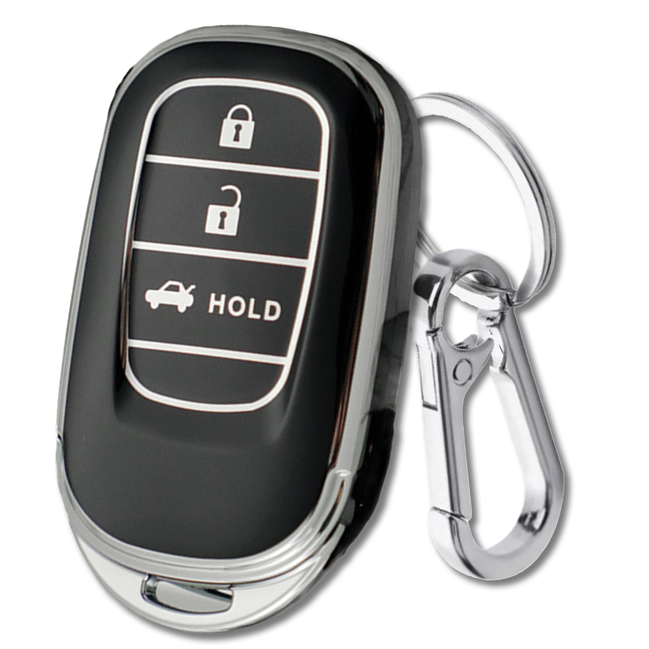 

Smart Key Case with TPU Key Fits Honda Vezel Lightweight Custom Car Accessory Carabiner, Material, Cover, RV3-RV6 ZR-V RZ3-RZ6 WR-V DG5, Design,