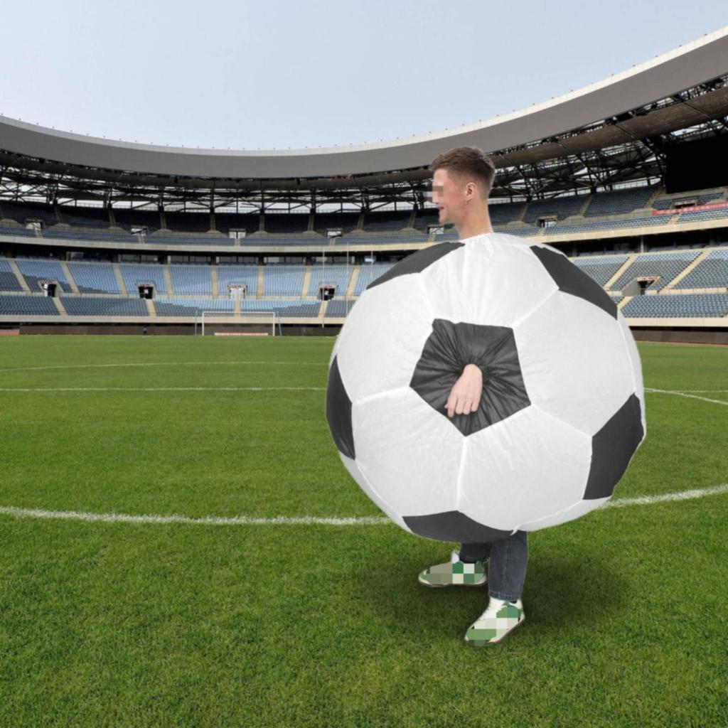 Inflatable Soccer Ball Costume Lightweight Party Wear Long-Lasting