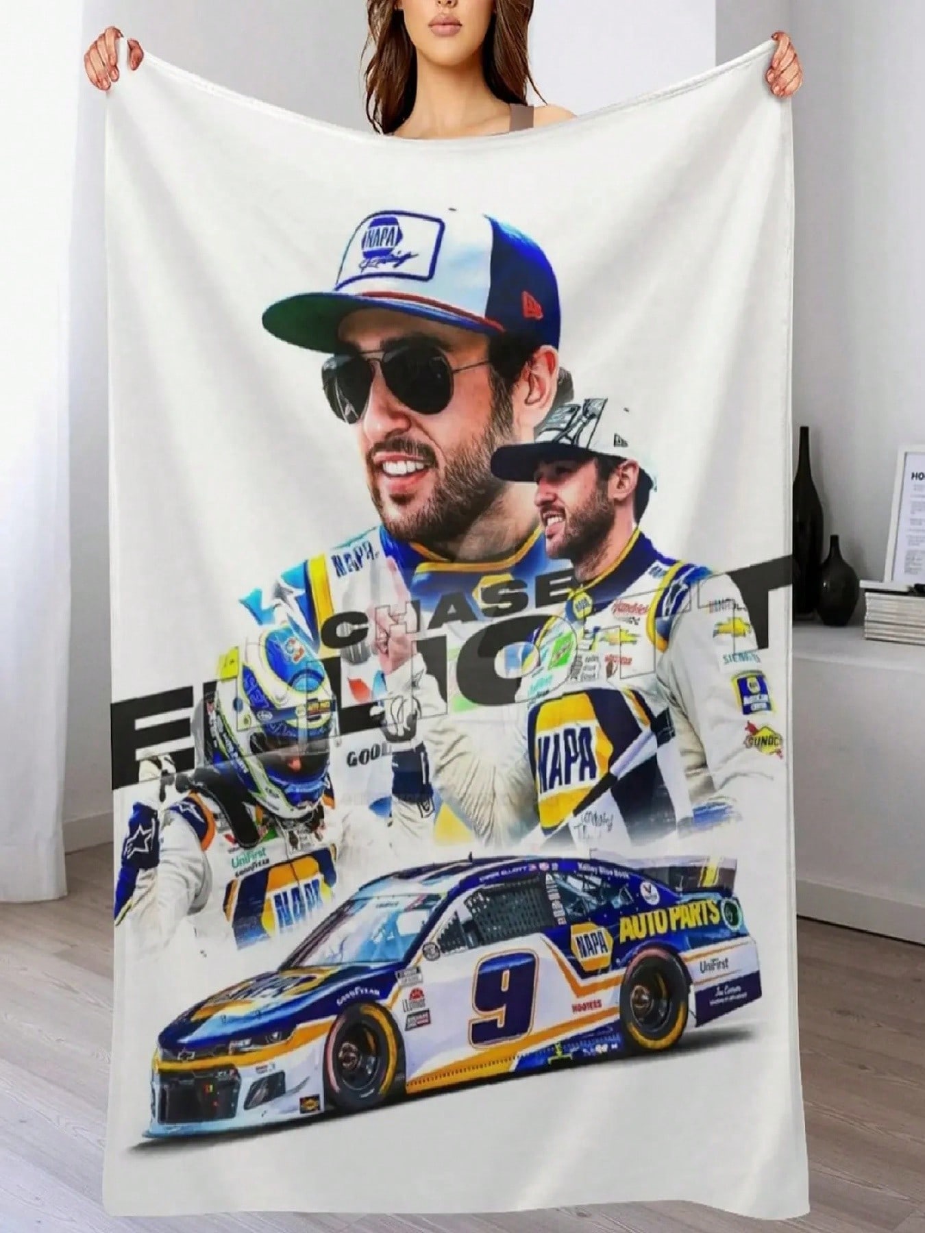 Chase Elliott 3 Throw Blanket Blankets For Sofas For Winter Luxury Brand Blankets Sofas Of Decoration Blankets 75X95CM