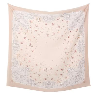 New 110cm Floral Print Square Hijab Scarf Muslim Women's Breathable Summer Head Cover Fashion Shawl Scarves Headband
