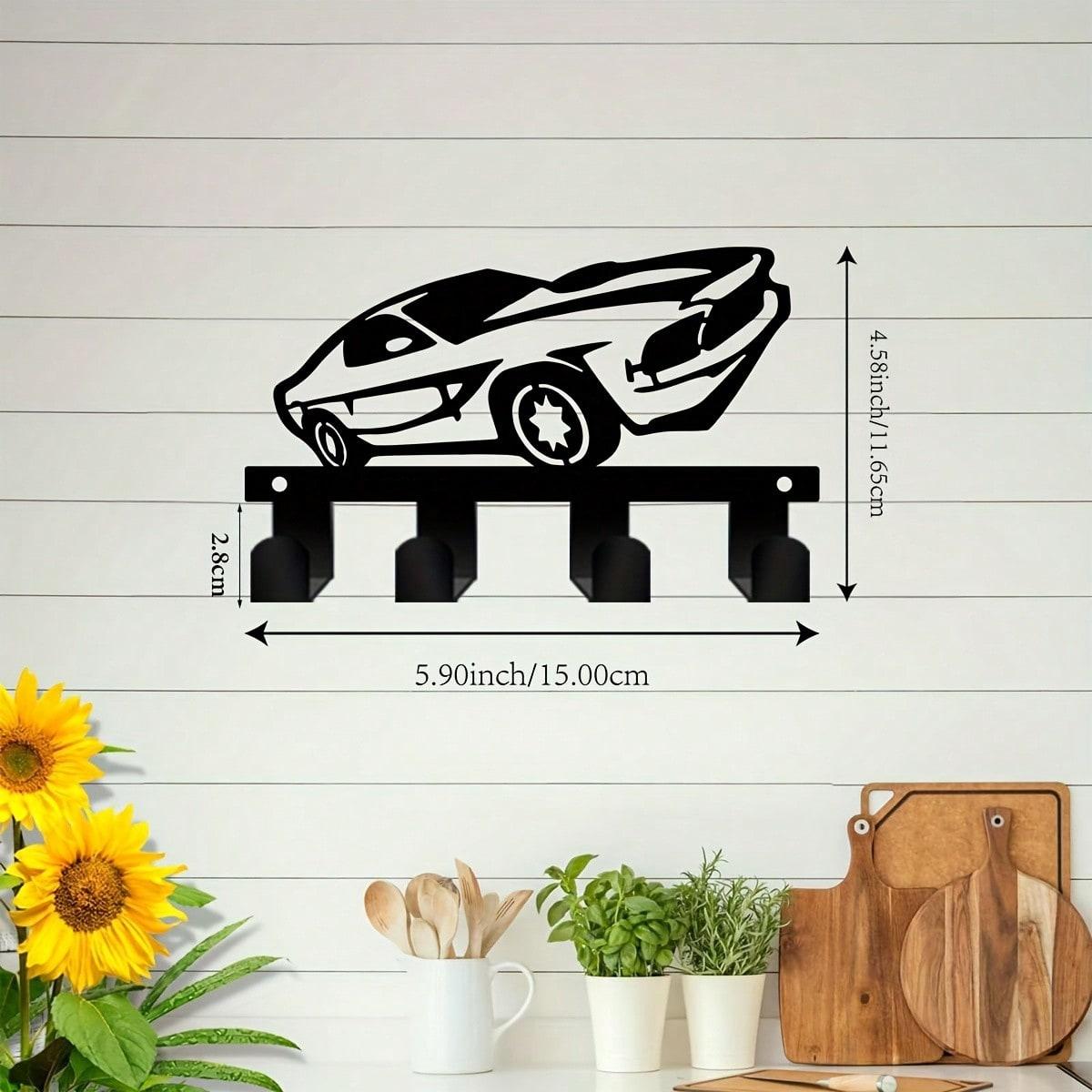 Metal Key Holder Wall Mount Hook for Home Office Bathroom Porch Entryway Decor