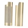 2 Pcs Lighter Case 8cm Length Grid and Dragon Pattern Exquisite Engraved Metal Lighter Cover for Party Bar