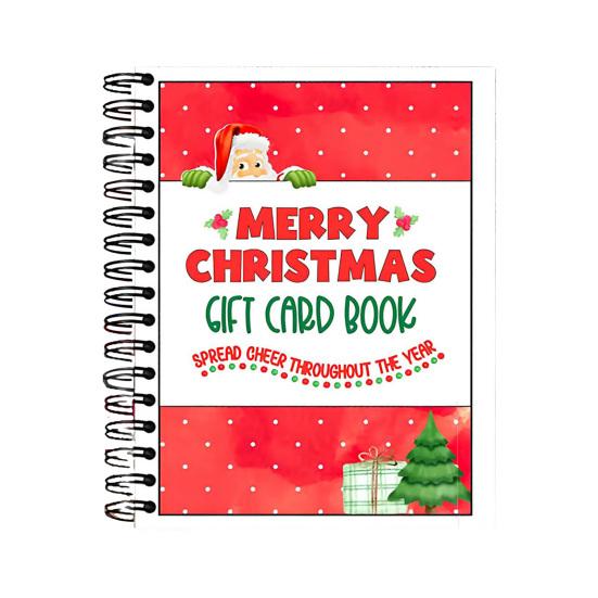 Christmas Gift Card Book Colorful Unique Gift Card Organizer Festive Party Decoration Holiday Surprise