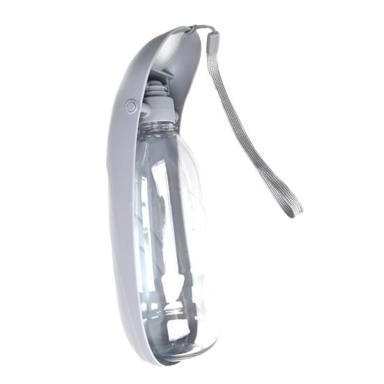 

Диспенсер для воды Портативная герметичная складная бутылка для быстрого разряда на открытом воздухе для путешествий для собак и кошек серый