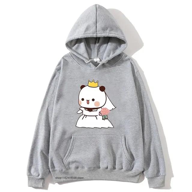 Marriage Bubu Dudu Panda Baby Bears Hoodies Women Couple Sweatshirts Kawaii Girl Boy Clothing Y2k Pullover Unisex