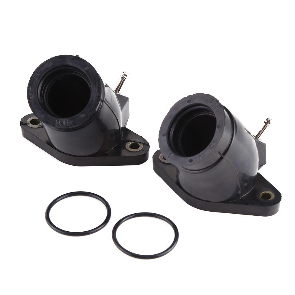 2 x Motorcycle Carb Intake Carburetor Interface Adapters For Yamaha XVS400 XVS650A