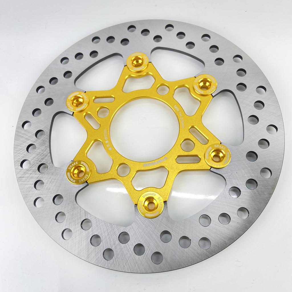 220mm Rotor Motorcycle Brake Disc Front Disc Brake Hole Pitch 55mm Universal 4 holes Aluminum alloy Floating disk