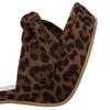 Leopard Bow Women Platform Sandals 11.5cm High Heel Summer Pumps Fashion Night Club Sandalias Party Wedding Lady Sandals WSH3928