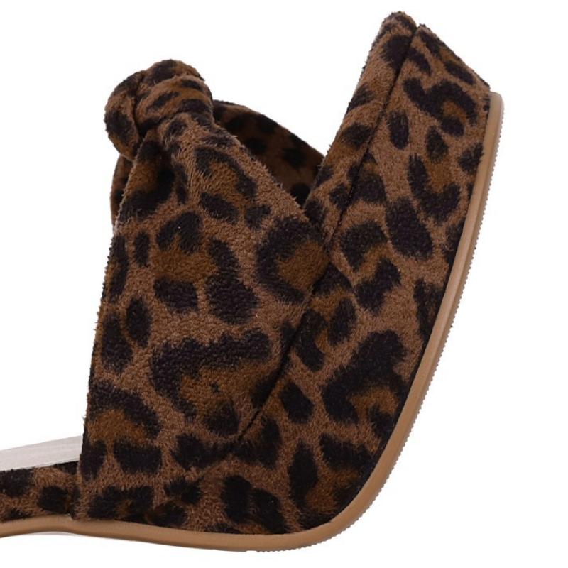 Leopard Bow Women Platform Sandals 11.5cm High Heel Summer Pumps Fashion Night Club Sandalias Party Wedding Lady Sandals WSH3928