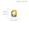 Adorable Anime Princess Brooch - Cute Cartoon Badge for Clothes & Bags