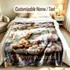 Family Friends Theme Custom Blanket Personalized Name & Text Customized Soft Warm Throw Blanket Home Decor