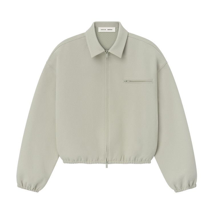 Men's Jacket Fear of God Essentials Bonded Canvas Jacket Abbey Stone