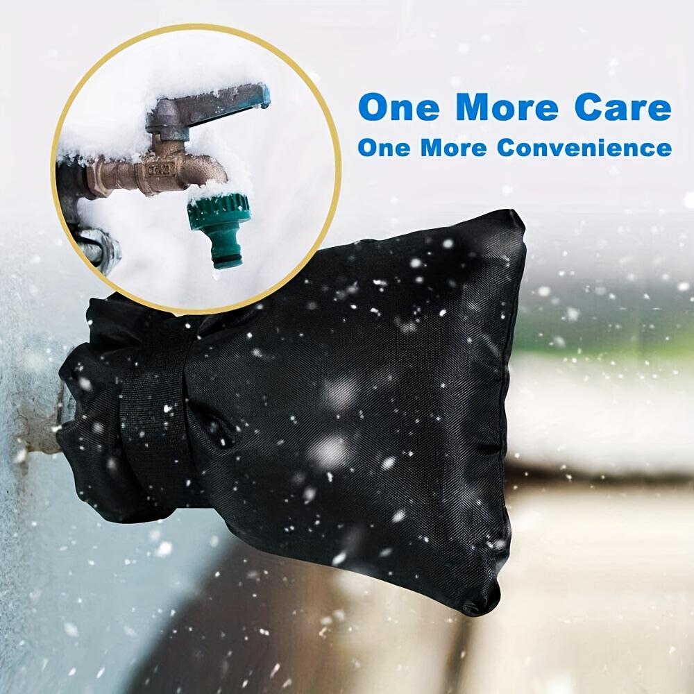 Heavy-Duty Winter Freeze Protection Outdoor Faucet Cover-Universal,Includes Easy Installation Hardware,Fabric, Cold Weather Gear