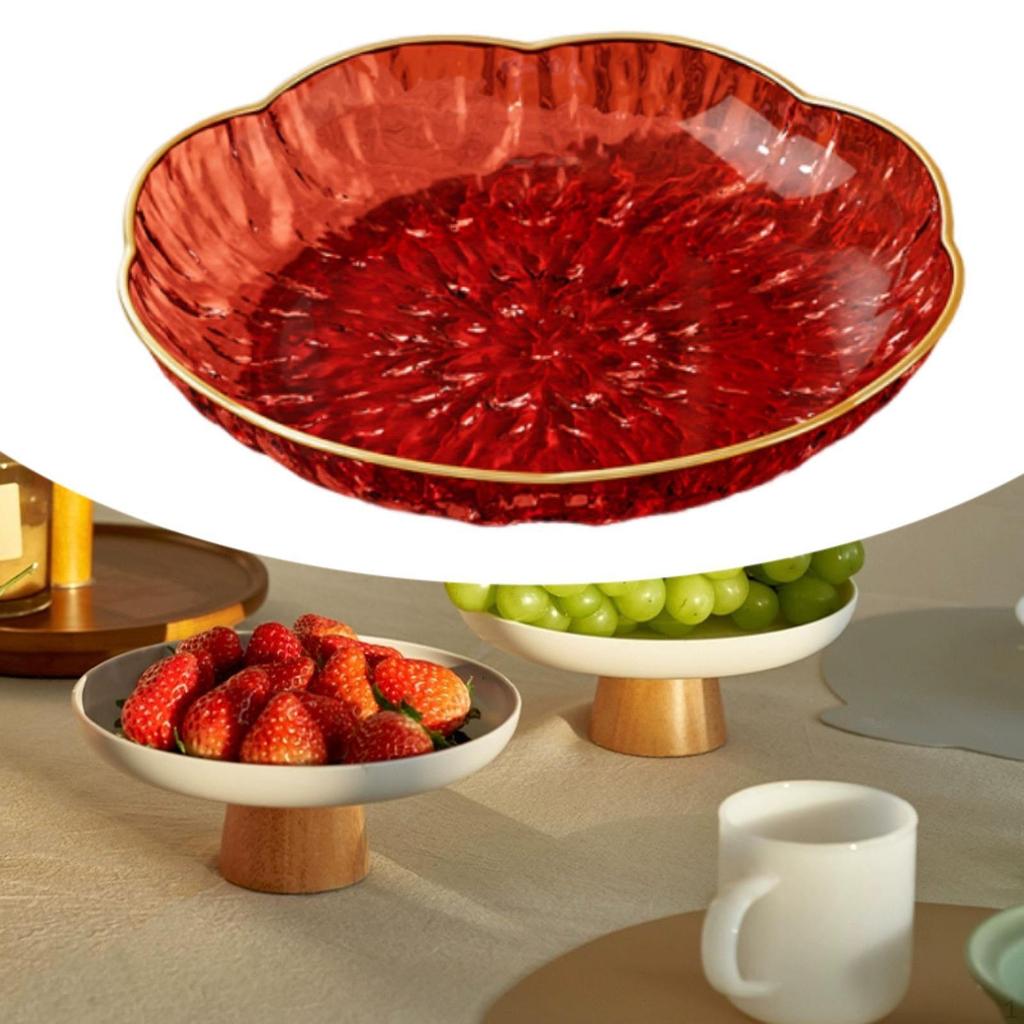 Klare Obstschale, Dessert Transparentes Geschirr, Süßigkeitenschale, Servierbehälter für Zuhause,