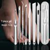 Stainless Steel Pedicure Knife Set: Dual-Headed Nail Pick with Razor, Foot File & Exfoliating Tool