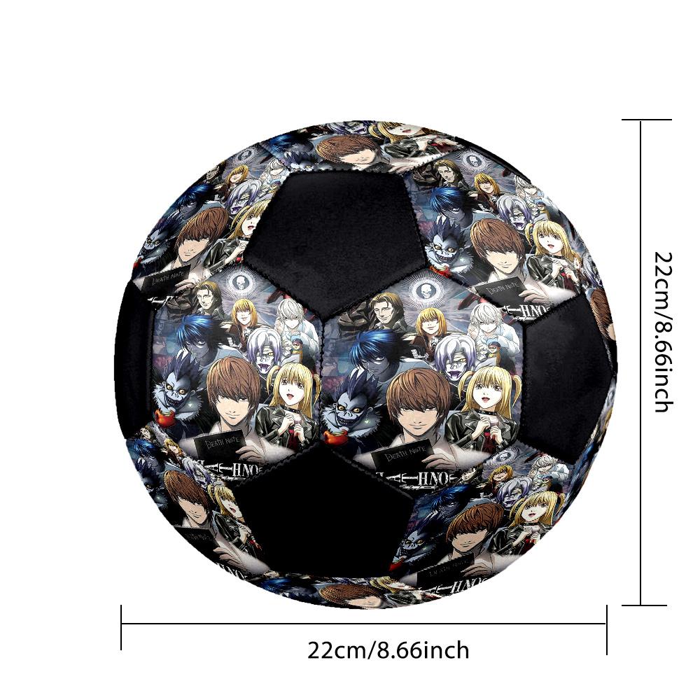Death Note Indoor Soccer Ball Colorful All Ages Size 5 Machine Stitched PVC Competition Ready Durable High-Bounce