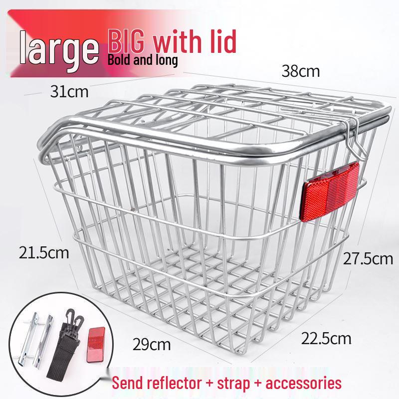 Folding Rear Bike Cargo Basket: Large Capacity Mountain Bike Luggage Rack