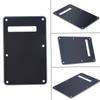 Pickguard Tremolo Cavity Cover Backplate Back Plate 3Ply for Stratocaster  Modern Style Electric Guitar Black