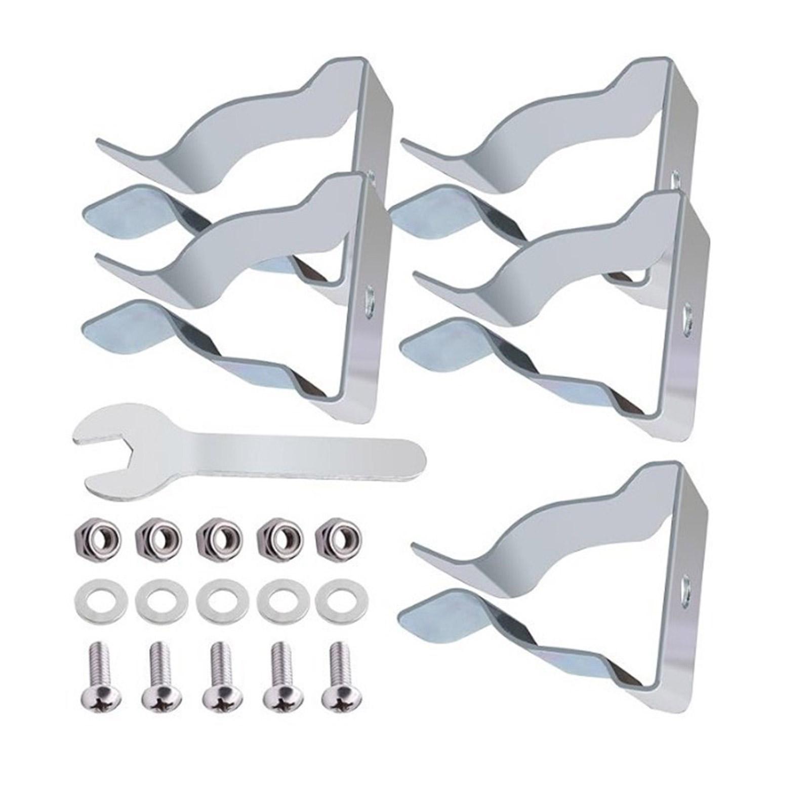 

5 шт. Пружинные зажимы для крышки приямка, пружинные зажимы для крышки аварийного выхода с винтами, установочные фиксирующие зажимы для крышки приямка