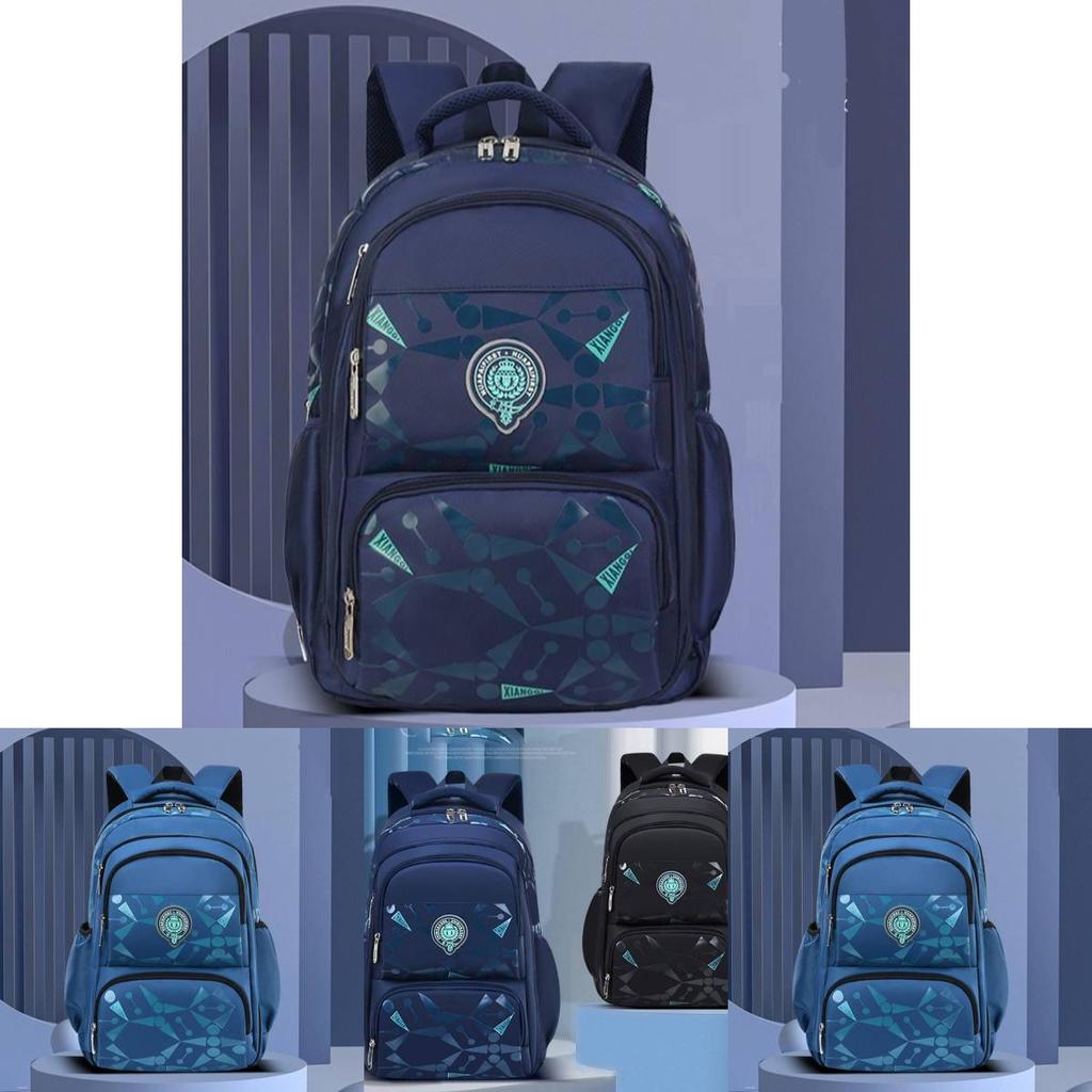 Trendy Korean Style Casual Children's Backpack For Grade 1 To 6 Lightweight Nylon School Bag