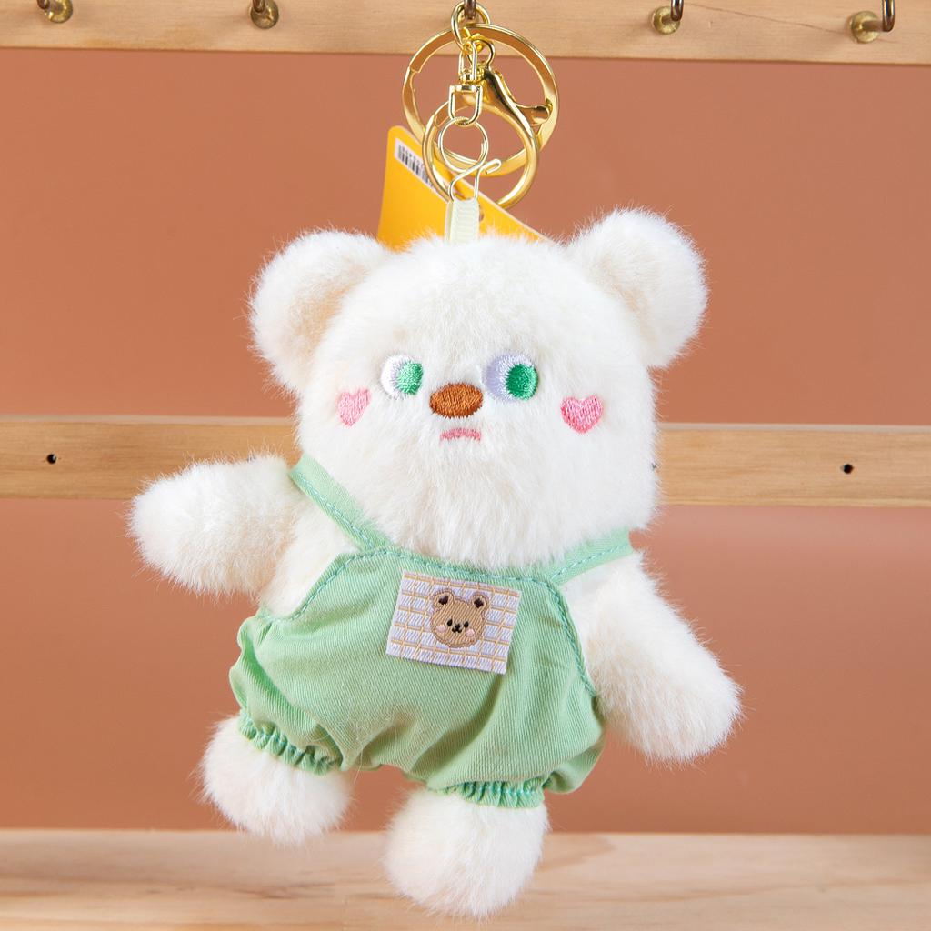 Cute Squirrel Plush Keychain Healing Stress Relief Bag Charm Birthday Gift for Girls