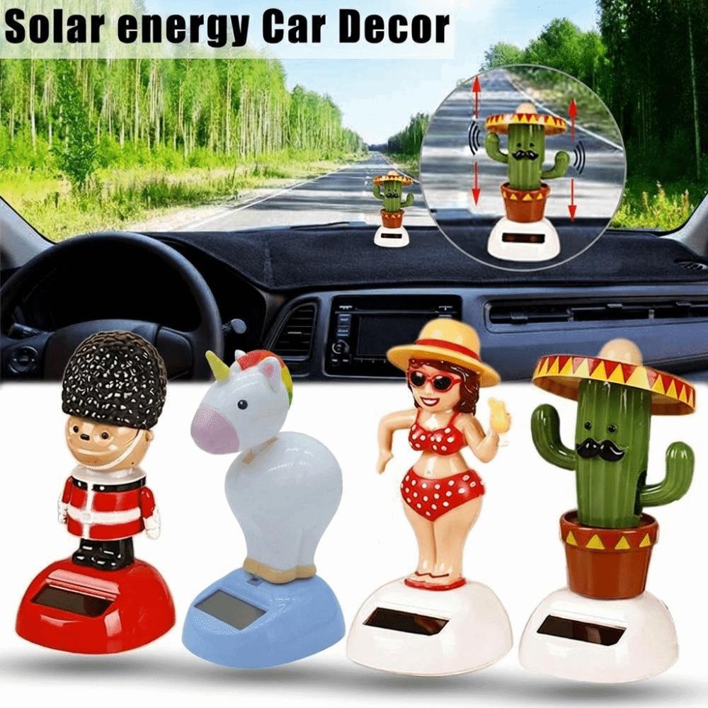 Cute Gift Home Ornament Shaking Moving Solar Powered Swing Dancing Flip Flaps Toy