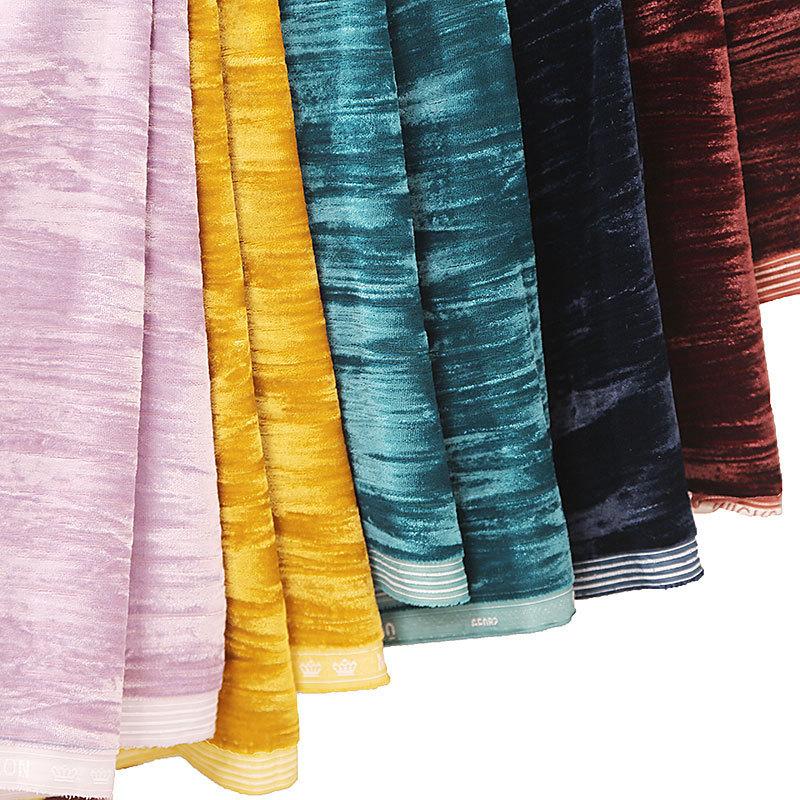 50cm/100cm*140cm Multi Colors Brocade Velvet Fabric Nigerian Designer Fabrics for Dresses DIY Sewing Clothing