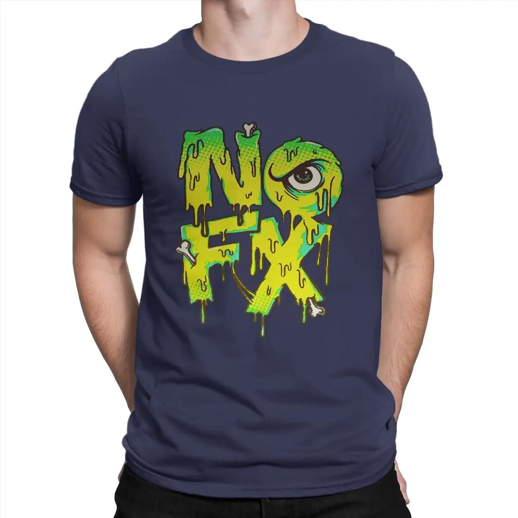 Men's Rock T Shirts N-Nofx Pure Cotton Clothes Unique Short Sleeve O Neck Tee Shirt Summer T-Shirt