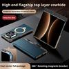 Premium Genuine Leather Magnetic Case For Huawei Mate X7 X6 X5 Smart Touch View No Flip For Answering Rotating Bracket Cover