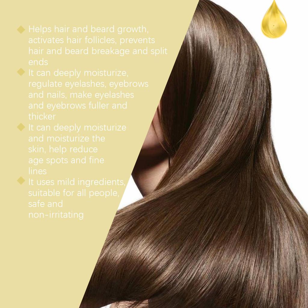 Hair Care Castor Oil Nourishing Long-Lasting Hyrdation Promote Nails Growth Eyebrow Thickener Moisturizing Multi-effect Care Oil