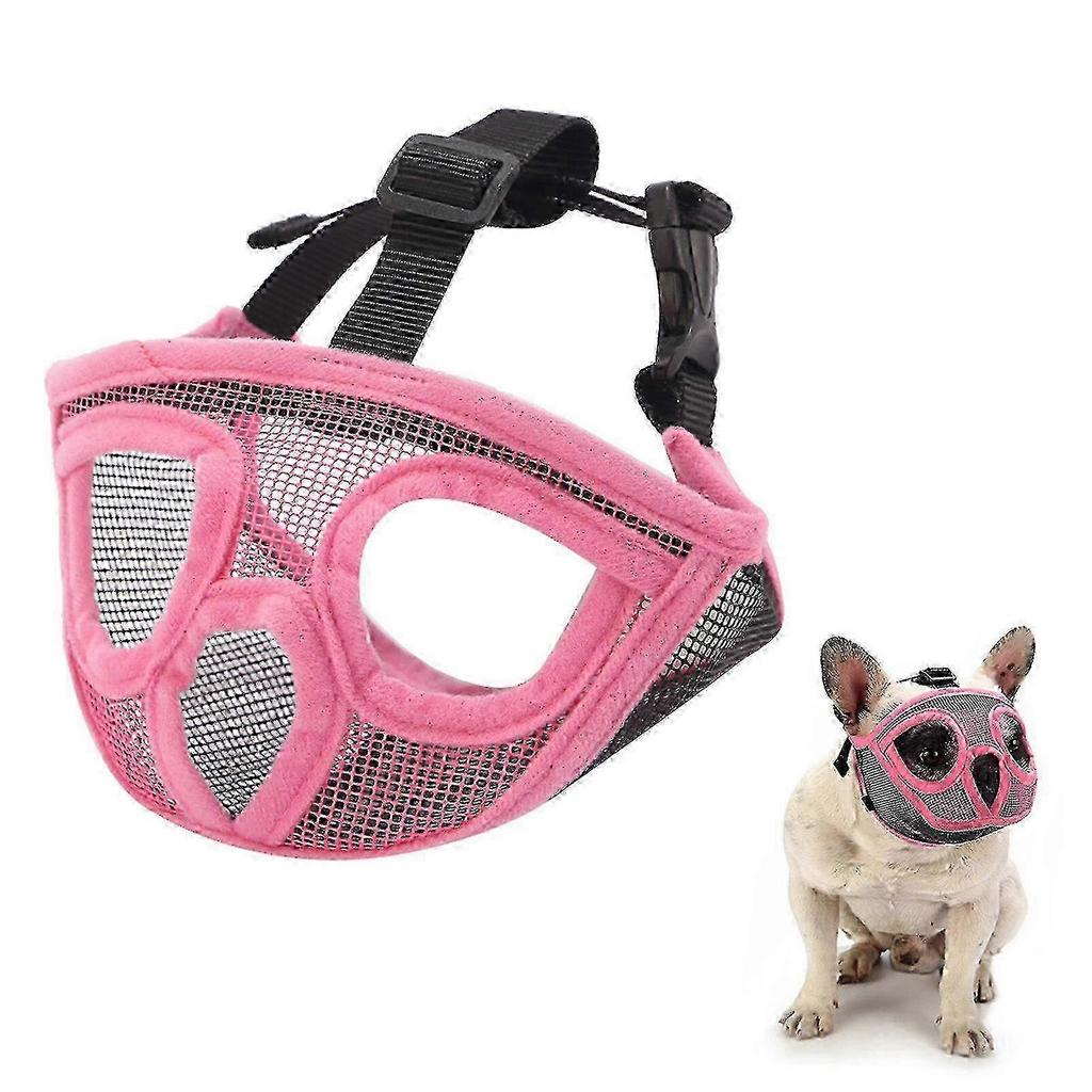 Training Muzzle for Short Snout Dogs - Drinkable Mesh Design