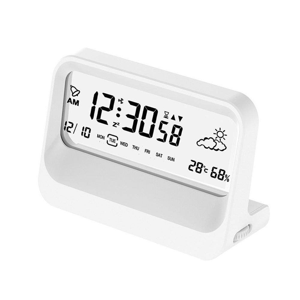 13*5*9cm Digital Alarm Clock Snooze Functionality Portable Alarm Clock Minimalist Clock Room Temperature Display
