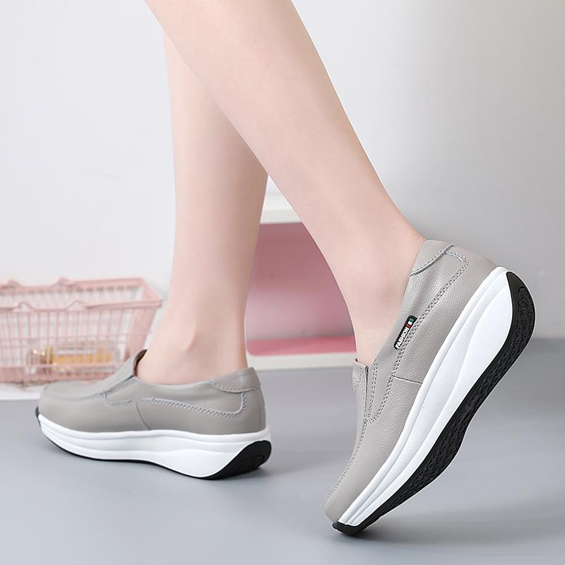 Dámske topánky na platforme Kožené mokasíny Veľkosť 35-40