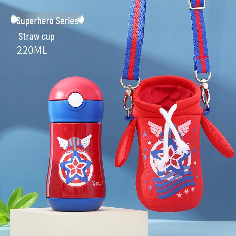 

Детский термос двойного назначения из нержавеющей стали с трубочкой для удобства питья Under 500ml