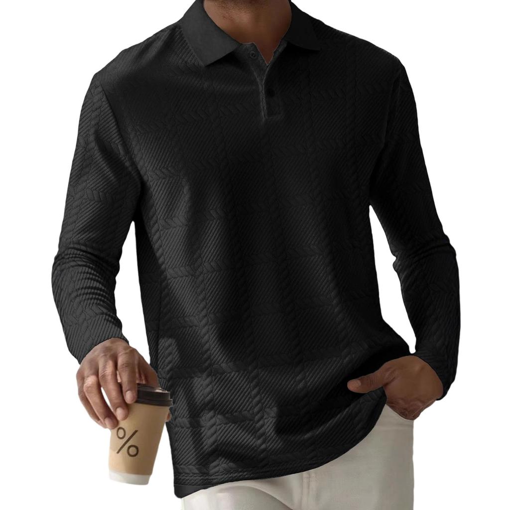 Men's Leisure Fashion Monochrome Shirt Upper Garment