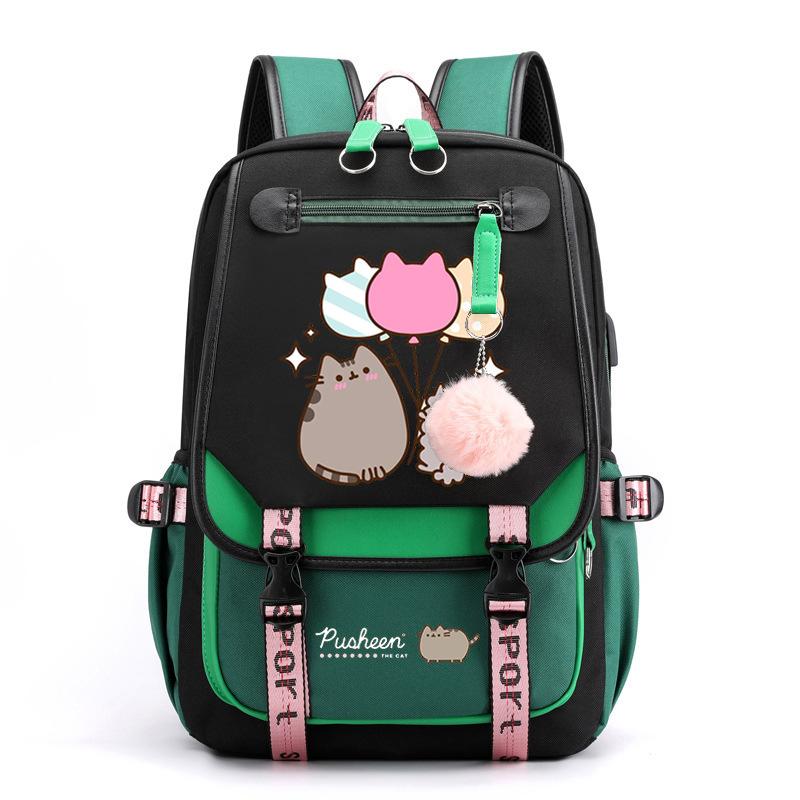 Cartoon Cute Printed School Bag Outdoor Travel Oxford Cloth Backpack