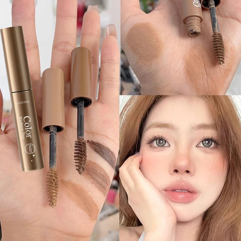 3 Colori Mascara Fissante Lunga Durata per Sopracciglia Crema Colorante Impermeabile Gel Sopracciglia Asciugatura Rapida Con Pennello Bellezza Occhi Trucco