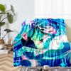 Couverture Imprimée Thème Hatsune Miku - Parfaite pour le Canapé, le Lit, les Voyages et l'Extérieur | Lavable en Machine, Confortable et Durable.