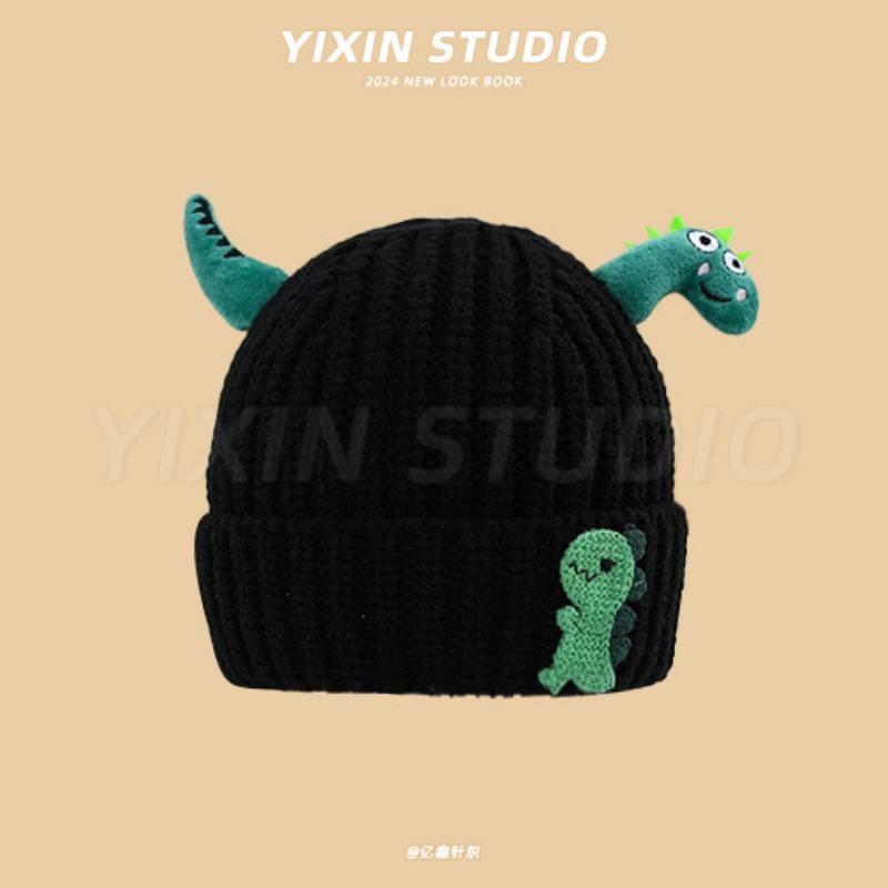 Autumn and Winter Boys and Girls Children's Hats Baby Hats Cute Cartoon Bears Plush Hats Thermal Hats Ear Protectors Knitted Hats