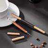 Wooden Handle Stainless Steel Tip Coffee Latte Art Pen for Professional and Beginner Baristas Creating Intricate Designs