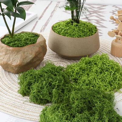 Künstliches Moos für Topfpflanzen Realistisches Falsches Grünes Moos für Bastelarbeiten Terrarium