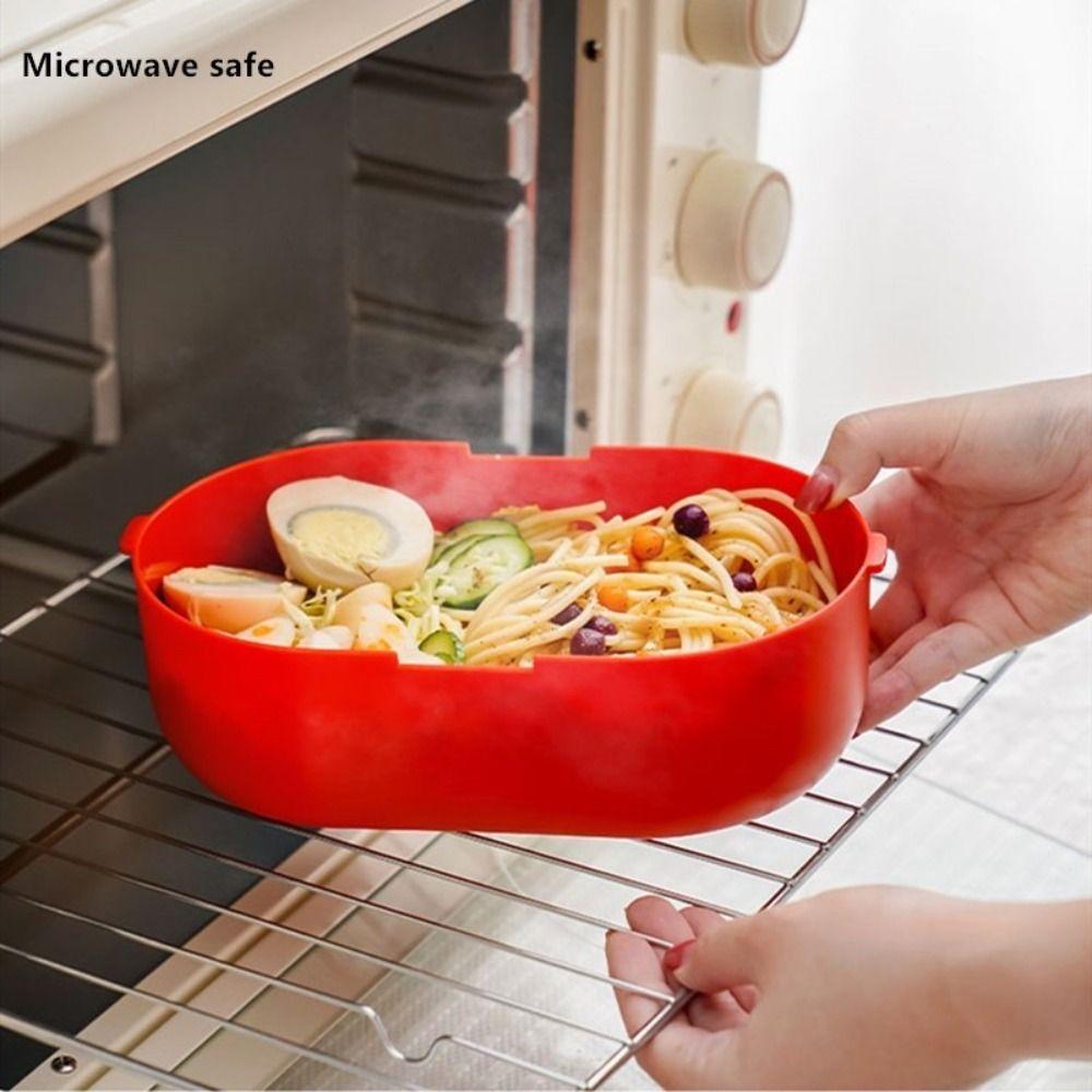 1600ml Cartoon Double Layer Lunch Box Leakproof Food Box Food Warmer Container School Office Lunch