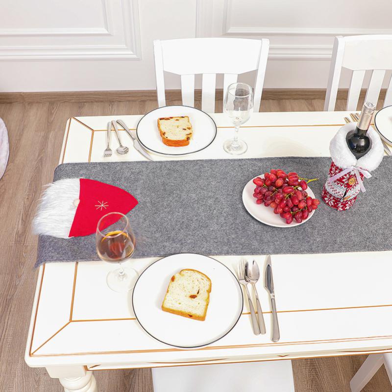 Christmas Table Runner,Classic-Kitchen Dining Table Decor Fall Table Runner Fireplace Scarf Gnomes Table Cloth Durable