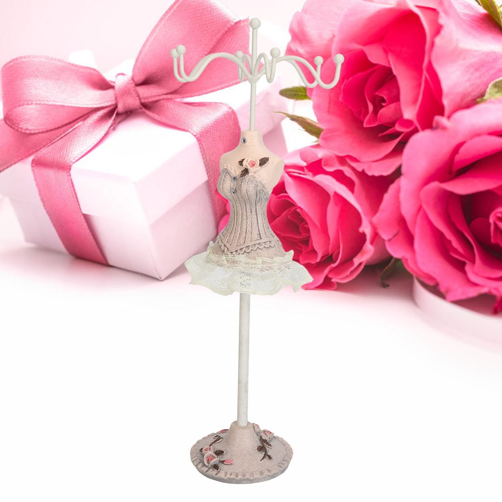 Mannequin Dress Jewelry Display Stand Model Dress Earrings Necklace Jewelry   Decorative Jewelry Doll Holder
