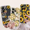 For Itel A50 Back Cover On ItelA50 A 50 Coque Funda Flower Butterfly 2024 New Women Fashion Phone Case Liquid Silicone Bumper