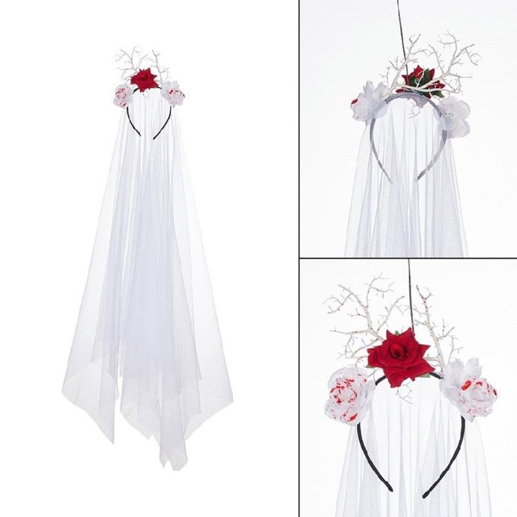 Stylish Headbands Beautiful Halloween Headdress Ornament Stylish Rose Headpiece for Party Dress Up