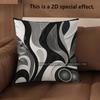 2D Modern Abstract Wave Pattern Digital Pillow Covers Pattern Cushion Cover Suitable For Sofa Bedroom Car Pillow Cover