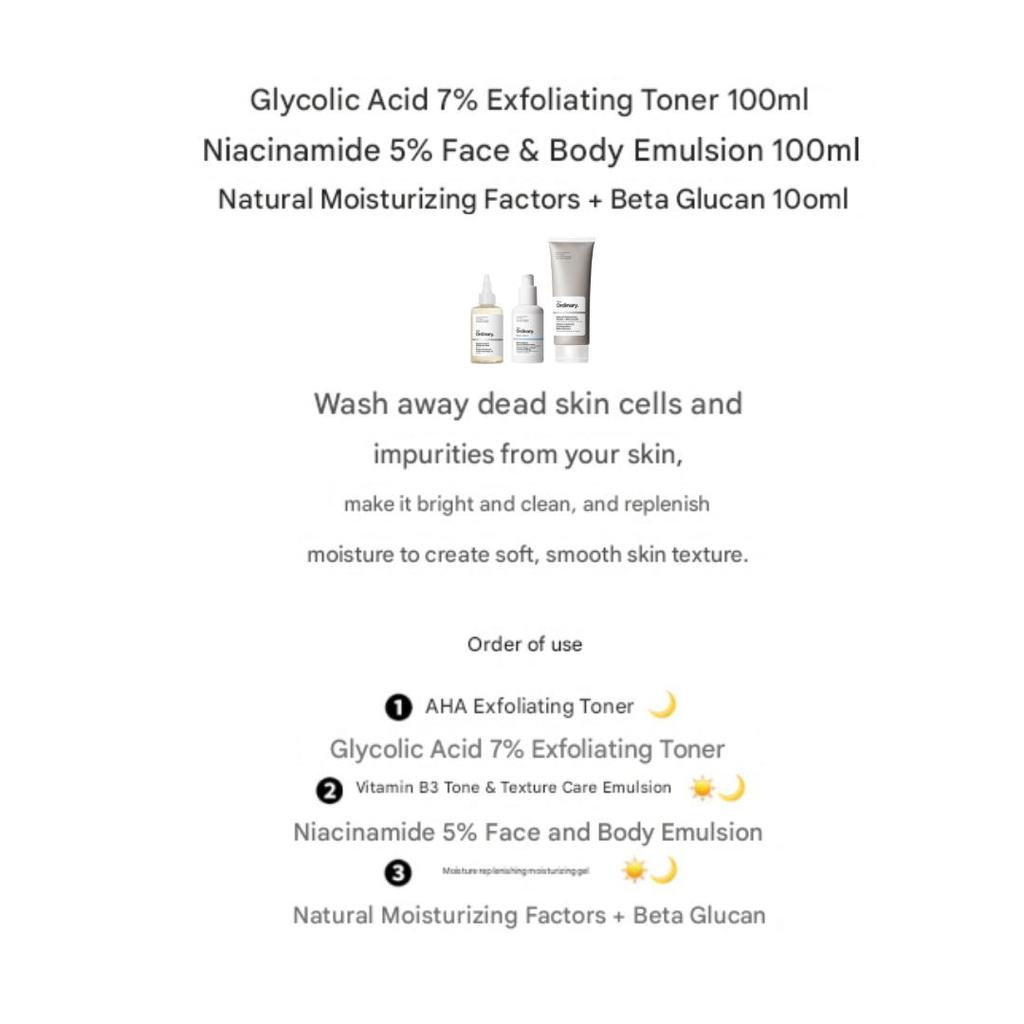 The Ordinary Soft & Smooth Skin Set (3 Options)