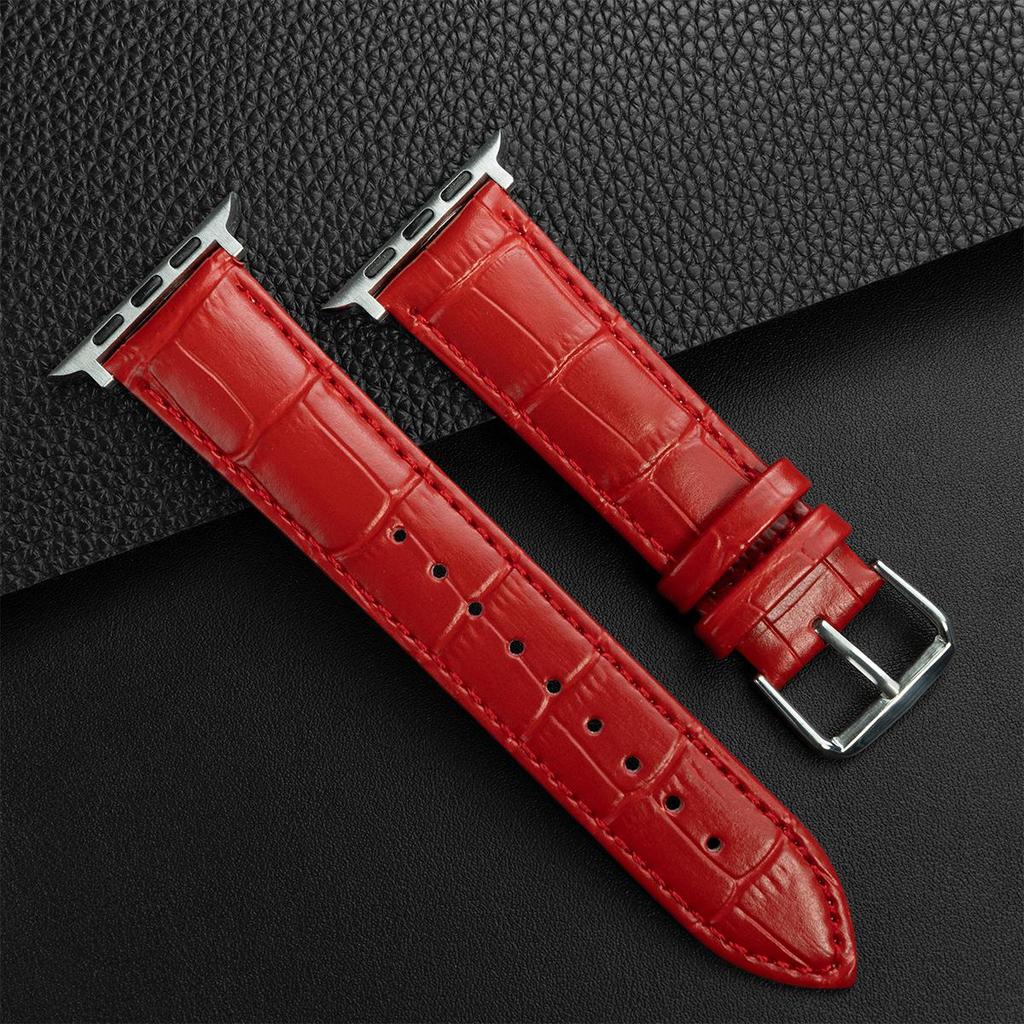Leather Band Strap for Apple Watch Band Ultra 3 49mm 11 10 42mm 46mm 9 8 7 45mm 41mm High Quality for IWatch 6 SE 5 4 44mm 40MM