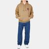 Carhartt WIP Solid Color Hoodie With Heart Pattern Letter Print Long Sleeve Sweatshirt Men Sweatshirt Brown I032168-07E-XX